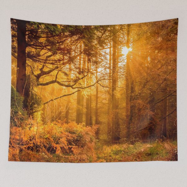 Item preview, FLORA #29 - Golden Rays of Sunlight Shining Through Sepia-Tinged Forest designed and sold by DEL-Productions.