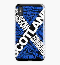 Scotland flag texts iPhone Case