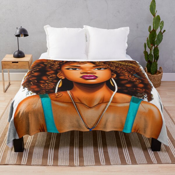 Item preview, Curly Girl Pop Art Brown designed and sold by Sapphire597.