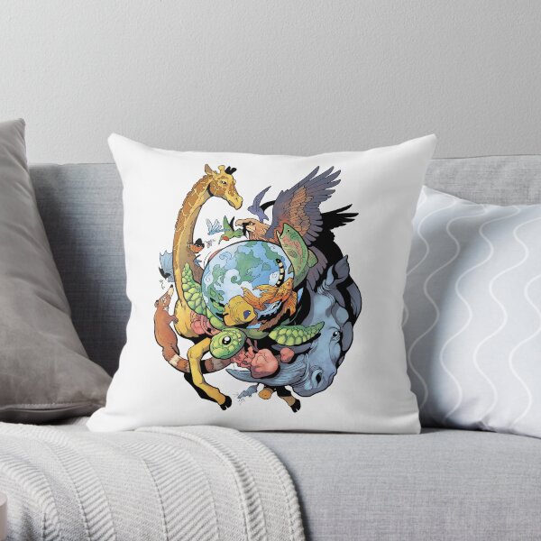 Biodiversity Throw Pillow