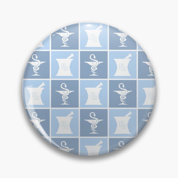 Item preview, Pharmacy Symbol Pattern| Checkered Blue Pharmacy Pattern | Gifts for Pharmacist ans Pharmacy Technician designed and sold by Violet Treasures.