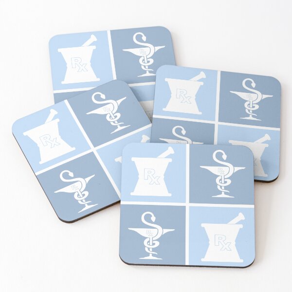 Item preview, Pharmacy Symbol Pattern| Checkered Blue Pharmacy Pattern | Gifts for Pharmacist ans Pharmacy Technician designed and sold by Violet Treasures.