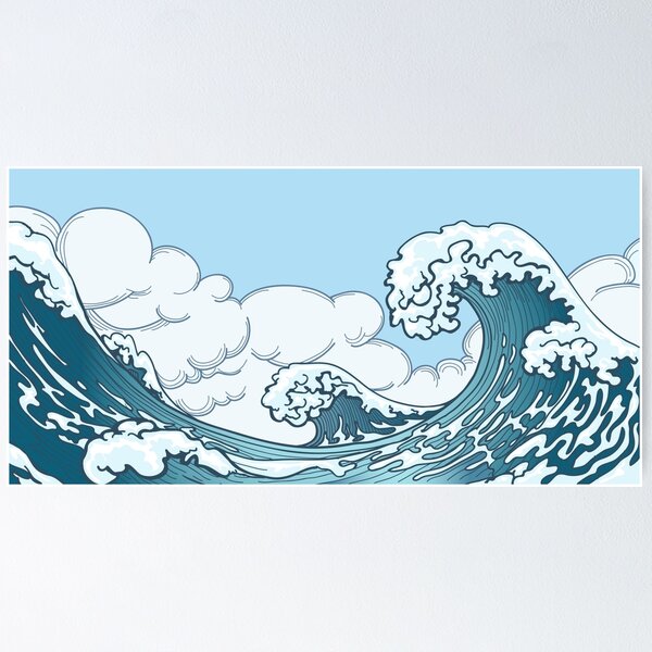 Item preview, Drawn Waves designed and sold by HakkiArt.