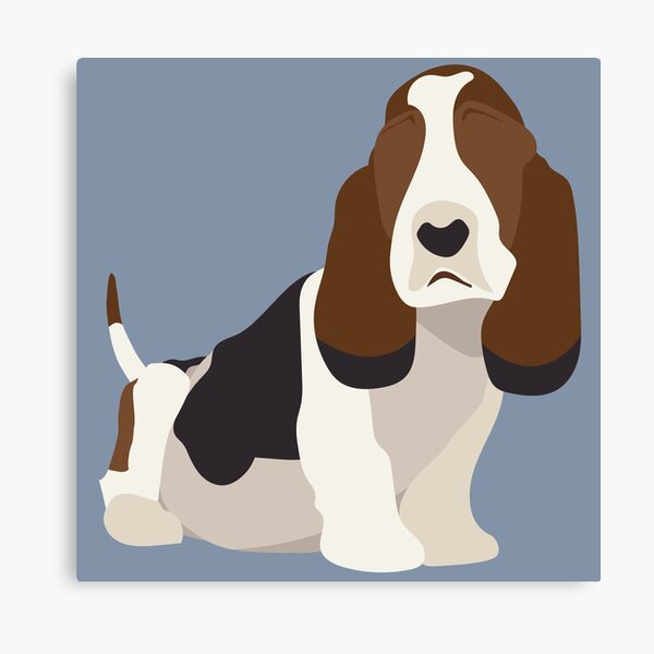 "Basset Hound" Canvas Print by TReich03 | Redbubble