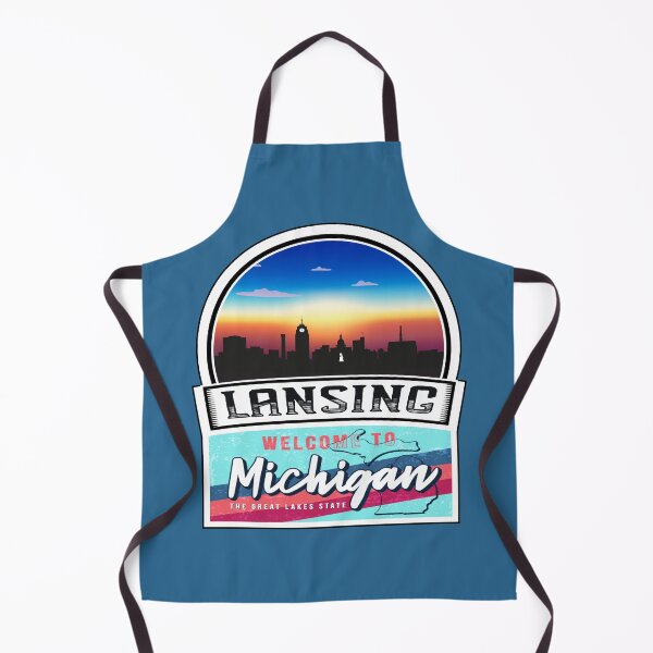 Item preview, Lansing, Welcome to Michigan, The Great Lakes State | Michigan State and Cities Series -27 designed and sold by WorldStateArt.