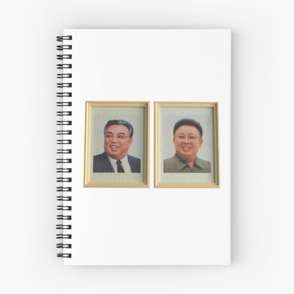 Item preview, Kim Il-Sung & Kim Jong-Il Portrait, North Korea DPRK #1 designed and sold by radpidgeons.