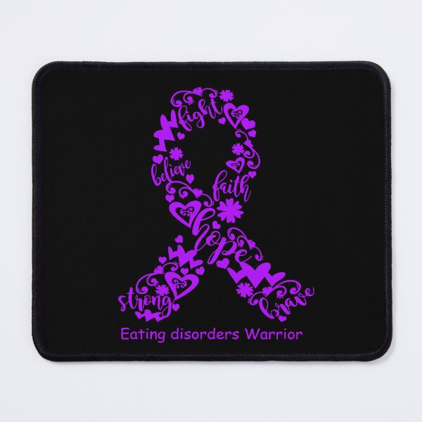 Item preview, Eating disorders Warrior - Eating disorders Ribbon Strong Hope Believe Fight Faith Brave designed and sold by CansellBar.