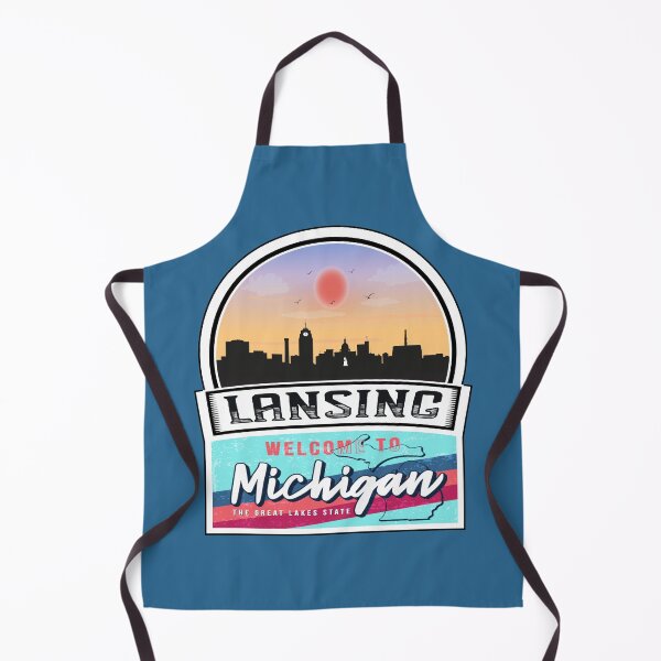 Item preview, Lansing, Welcome to Michigan, The Great Lakes State | Michigan State and Cities Series -28 designed and sold by WorldStateArt.