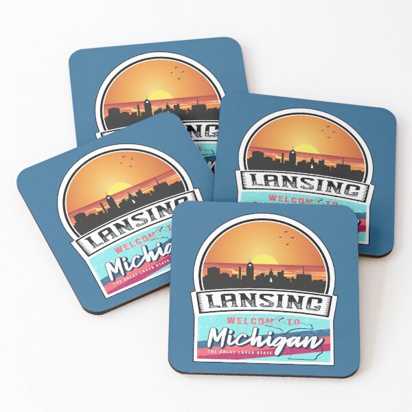 Item preview, Lansing, Welcome to Michigan, The Great Lakes State | Michigan State and Cities Series -30 designed and sold by WorldStateArt.