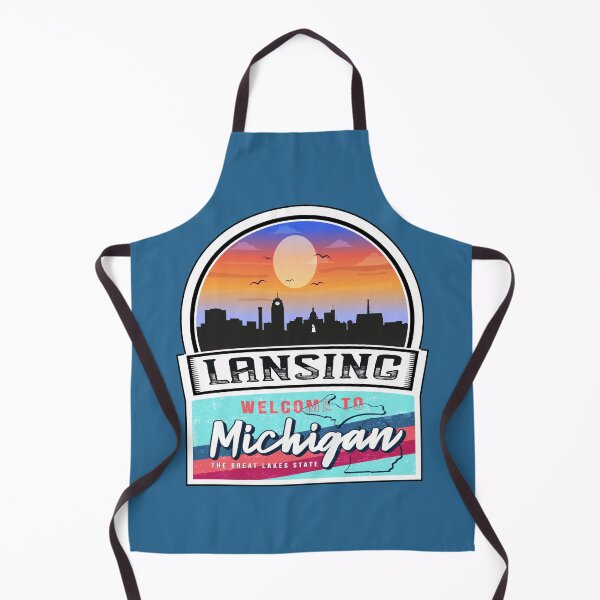 Item preview, Lansing, Welcome to Michigan, The Great Lakes State | Michigan State and Cities Series -31 designed and sold by WorldStateArt.