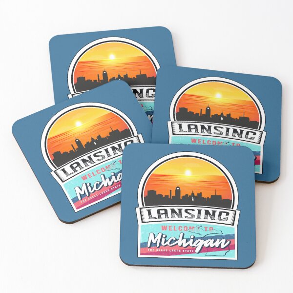 Item preview, Lansing, Welcome to Michigan, The Great Lakes State | Michigan State and Cities Series -32 designed and sold by WorldStateArt.