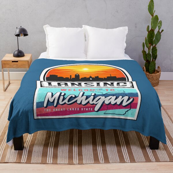Item preview, Lansing, Welcome to Michigan, The Great Lakes State | Michigan State and Cities Series -32 designed and sold by WorldStateArt.