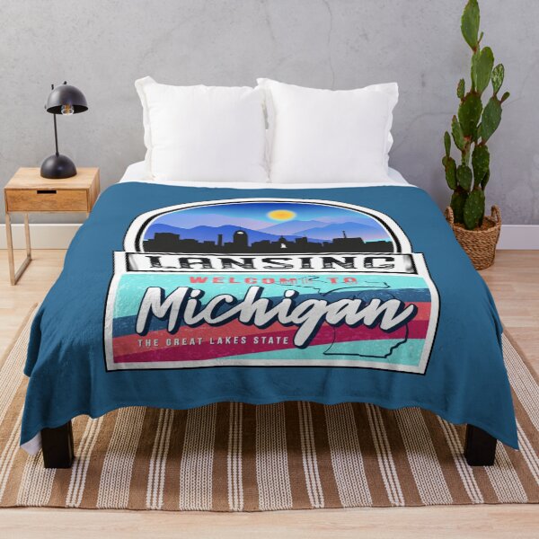 Item preview, Lansing, Welcome to Michigan, The Great Lakes State | Michigan State and Cities Series -33 designed and sold by WorldStateArt.