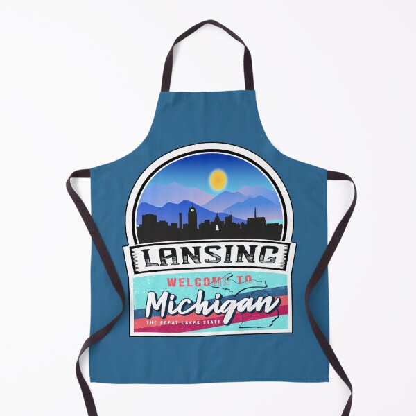 Item preview, Lansing, Welcome to Michigan, The Great Lakes State | Michigan State and Cities Series -33 designed and sold by WorldStateArt.