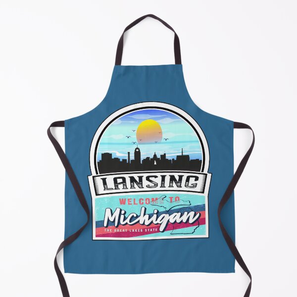Item preview, Lansing, Welcome to Michigan, The Great Lakes State | Michigan State and Cities Series -34 designed and sold by WorldStateArt.