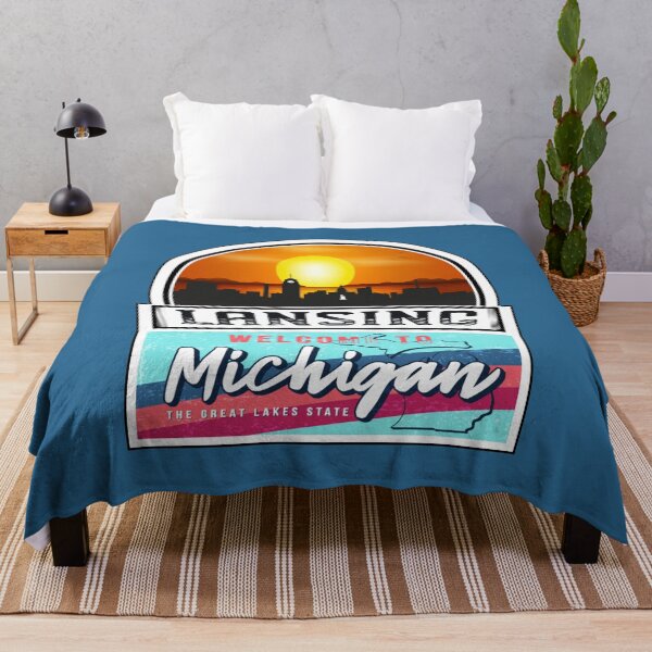 Item preview, Lansing, Welcome to Michigan, The Great Lakes State | Michigan State and Cities Series -35 designed and sold by WorldStateArt.