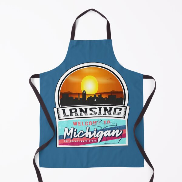 Item preview, Lansing, Welcome to Michigan, The Great Lakes State | Michigan State and Cities Series -35 designed and sold by WorldStateArt.