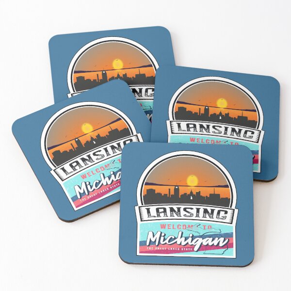 Item preview, Lansing, Welcome to Michigan, The Great Lakes State | Michigan State and Cities Series -36 designed and sold by WorldStateArt.