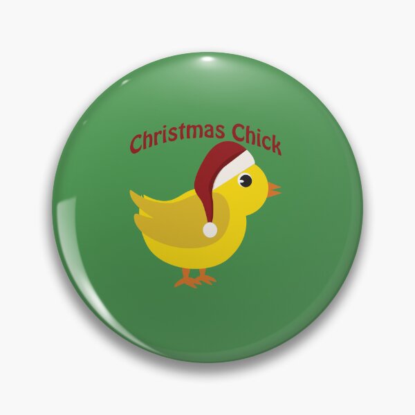 Item preview, Cute  Chick Wearing a Christmas Santa Hat designed and sold by Hedgie Designs.