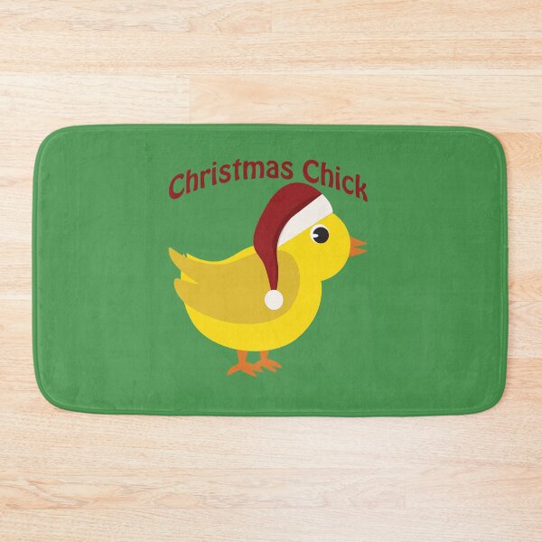 Item preview, Cute  Chick Wearing a Christmas Santa Hat designed and sold by Hedgie Designs.