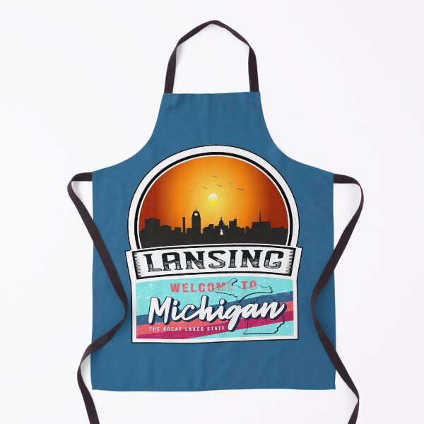Item preview, Lansing, Welcome to Michigan, The Great Lakes State | Michigan State and Cities Series -37 designed and sold by WorldStateArt.