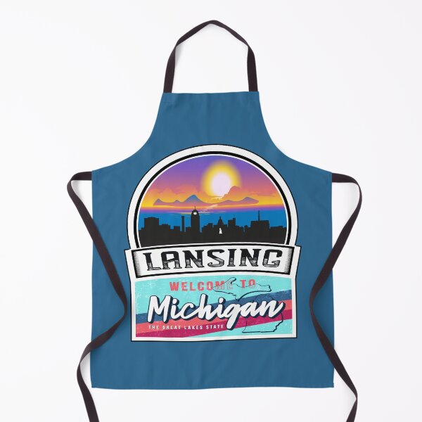 Item preview, Lansing, Welcome to Michigan, The Great Lakes State | Michigan State and Cities Series -38 designed and sold by WorldStateArt.