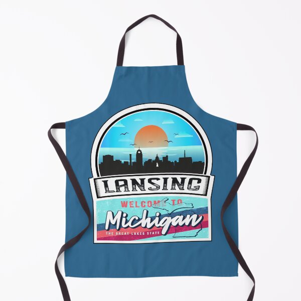 Item preview, Lansing, Welcome to Michigan, The Great Lakes State | Michigan State and Cities Series -39 designed and sold by WorldStateArt.