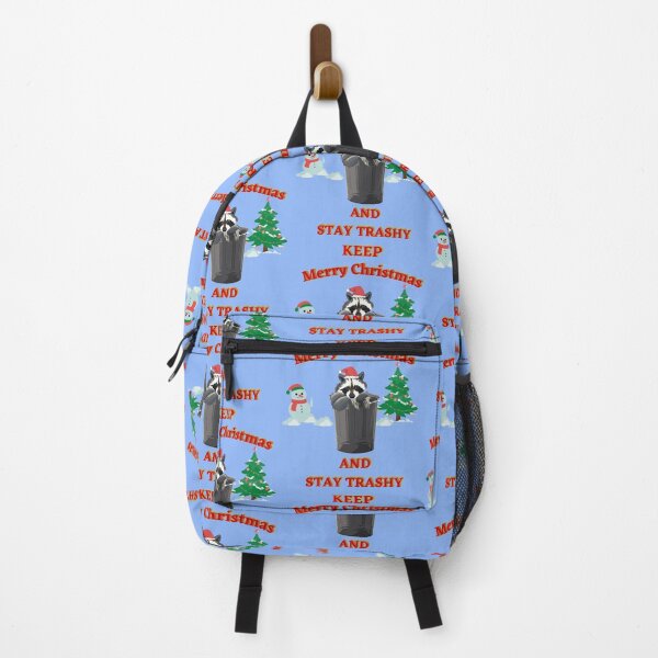 Item preview, Keep Merry Christmas and Stay Trashy Funny Raccoon designed and sold by LarksDrawings.