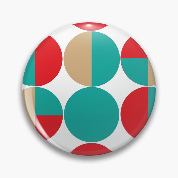 Item preview, Color Block Circles - Red, Green, and Tan designed and sold by pillarGPX.
