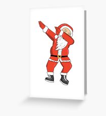 Dabbing Santa Ugly Christmas Sweatshirt Greeting Card