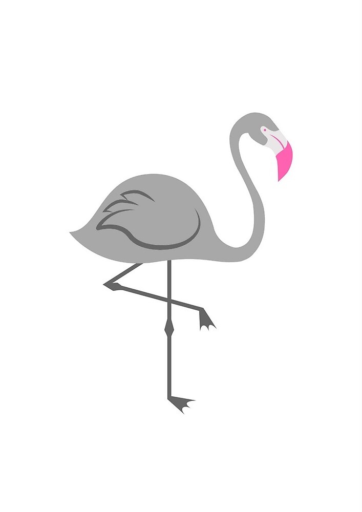 Flamingo Schwarz Und Weiss Von Royalsphynxcat Redbubble