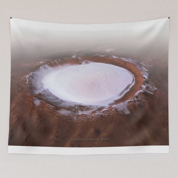 Item preview, Mars Korelev Crater ultra-HD perspective view! designed and sold by Pablo Carlos Budassi.