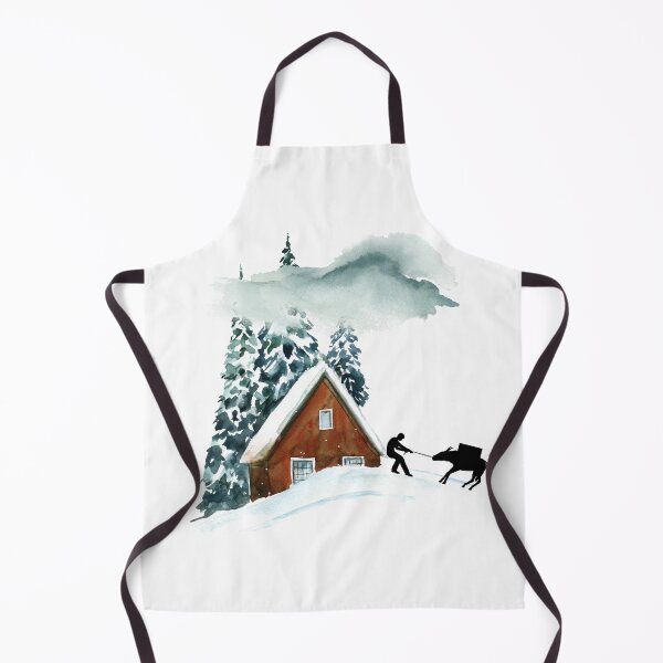Artikelvorschau, Aquarellmalerei der Backcountry-Hütte entworfen und verkauft von It's On Backwards.