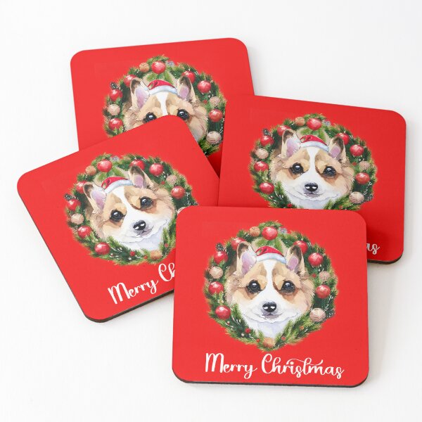 Item preview, Corgi Merry Christmas Wreath  designed and sold by BeansHotTees.