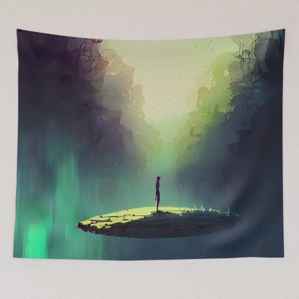 Item preview, Floating Island  designed and sold by AbstractlyArt.
