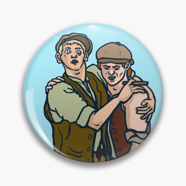 Item preview, “I’M FAMOUS!” Race & Albert Newsies illustration  designed and sold by longlivcurio.