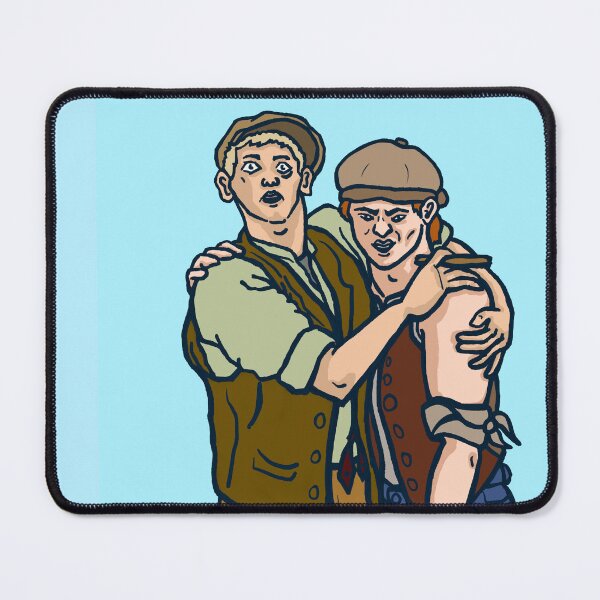 Item preview, “I’M FAMOUS!” Race & Albert Newsies illustration designed and sold by longlivcurio.
