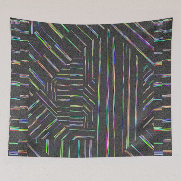 Item preview, noise stripes glitch designed and sold by frauenbrauen.