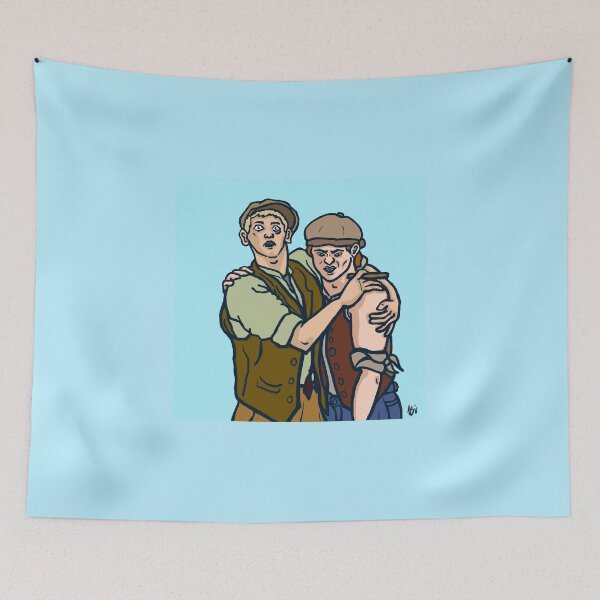 Item preview, “I’M FAMOUS!” Race & Albert Newsies illustration  designed and sold by longlivcurio.