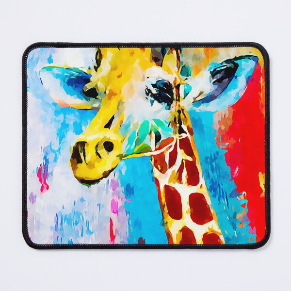 Item preview, Giraffe abstract colorful painting designed and sold by shrolts.