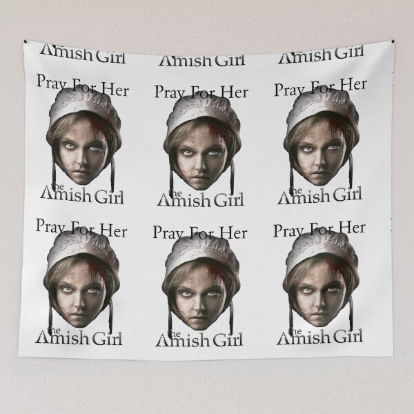 Item preview, Pray For Her - The Amish Girl - black logo designed and sold by erniewriter.