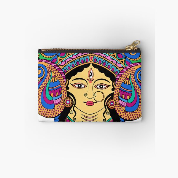 Item preview, Traditional, Ethnic Durga Deity Art, white background designed and sold by SafariByMarisa.
