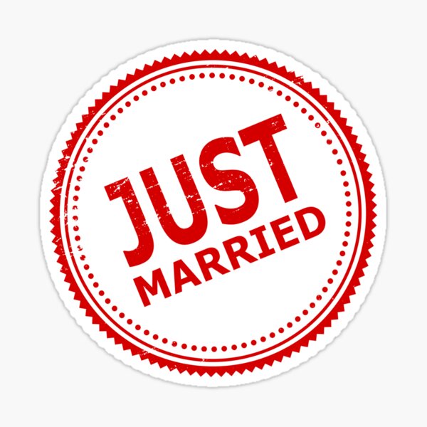 Item preview, Just Married designed and sold by Green Fox.
