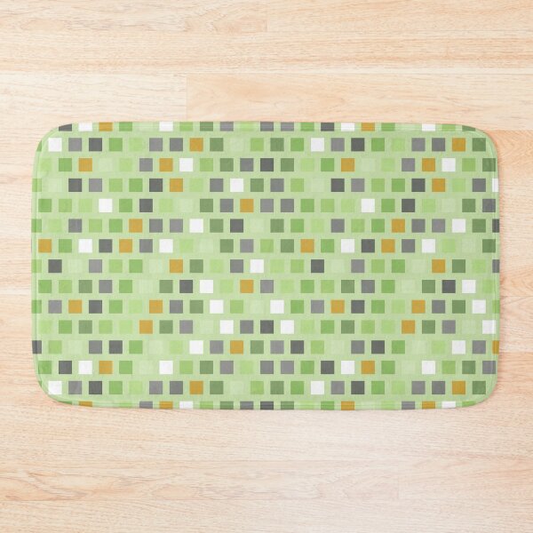 Item preview, Fresh apple green and mustard checkerboard designed and sold by FrancesPoff.
