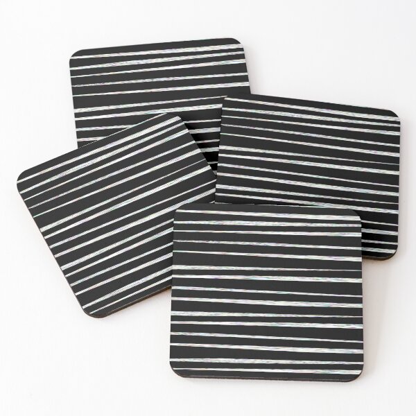 Item preview, black white noise stripes designed and sold by frauenbrauen.