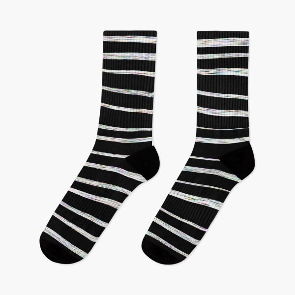 Item preview, black white noise stripes designed and sold by frauenbrauen.