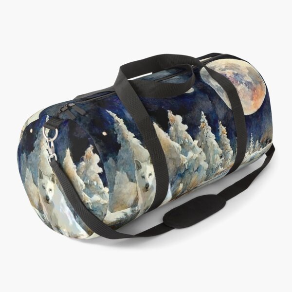 Item preview, White wolf snow landscape designed and sold by Astralia.