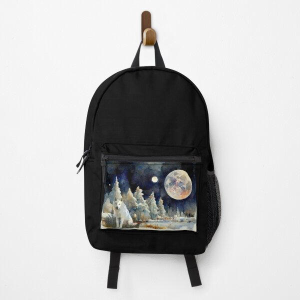 Item preview, White wolf snow landscape designed and sold by Astralia.