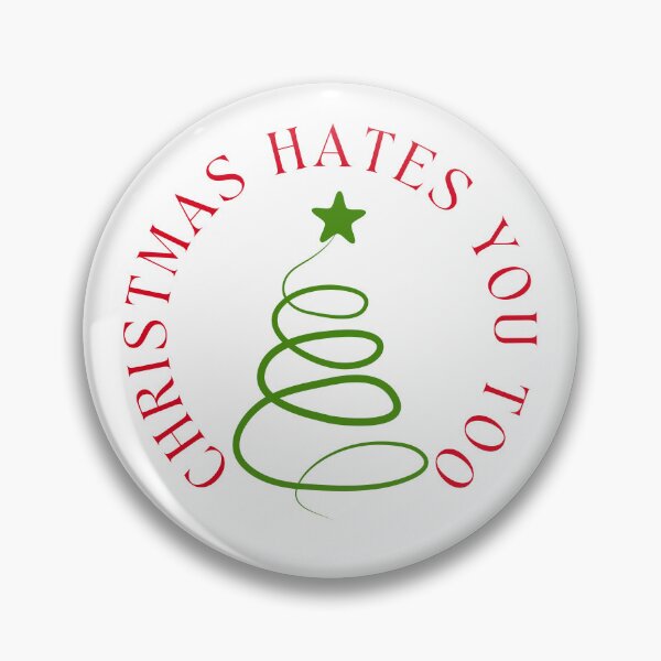 Artikelvorschau, Weihnachtshumor. Unhöfliche, beleidigende, unangemessene Weihnachtskarte. Weihnachten hasst dich auch. Rot und Grün entworfen und verkauft von That Cheeky Tee.