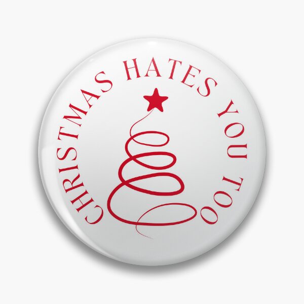 Artikelvorschau, Weihnachtshumor. Unhöfliche, beleidigende, unangemessene Weihnachtskarte. Weihnachten hasst dich auch. Rot entworfen und verkauft von That Cheeky Tee.